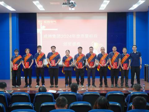 918博天堂电气集团召开2024年度质量月总结表扬大会