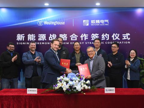 918博天堂电气与西屋电气正式达玉成球新能源战略相助